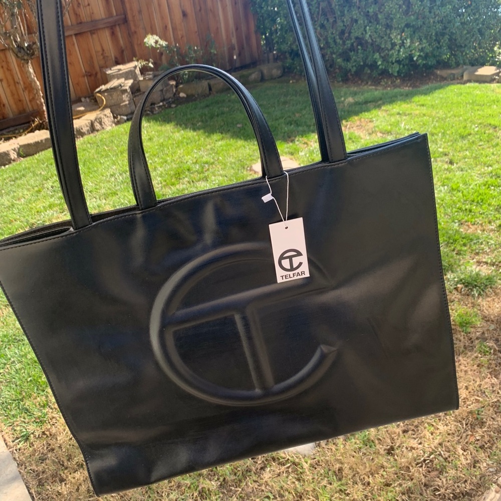Telfar Large Shopping Bag Black